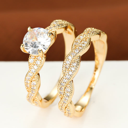 Golden Twisted Ring