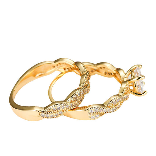 Golden Twisted Ring