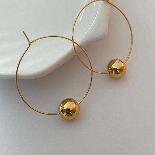 Glossy Oval Earring