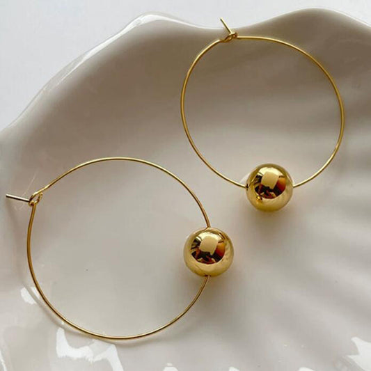 Glossy Oval Earring