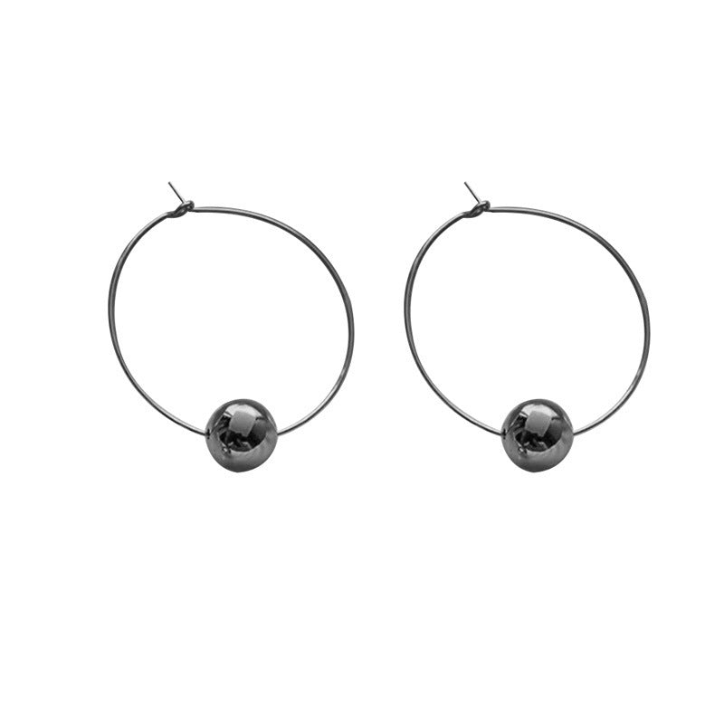 Glossy Oval Earring