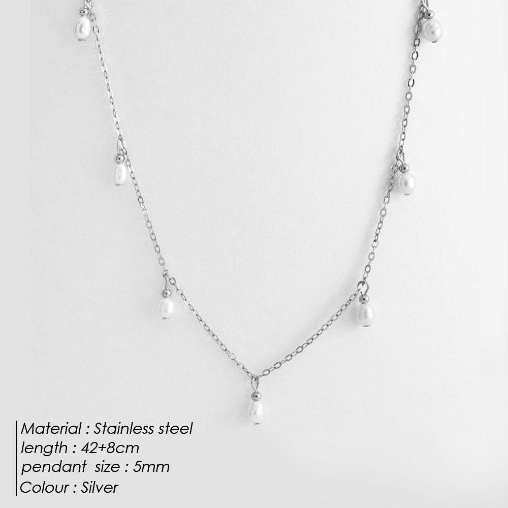 Oval-Pearls Necklace