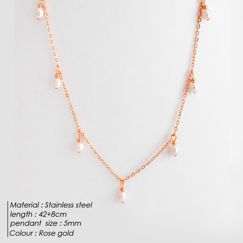 Oval-Pearls Necklace