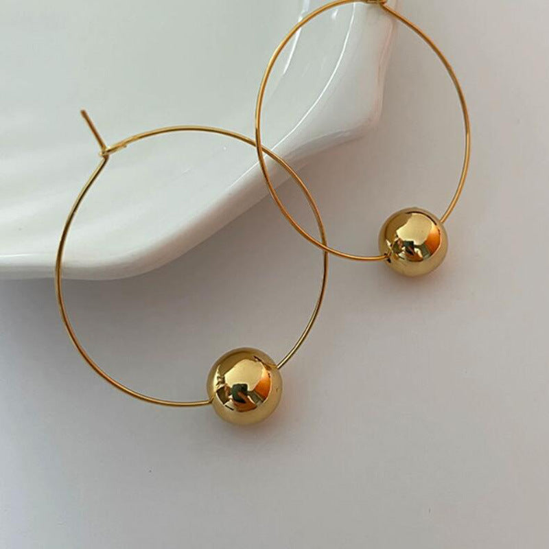 Glossy Oval Earring