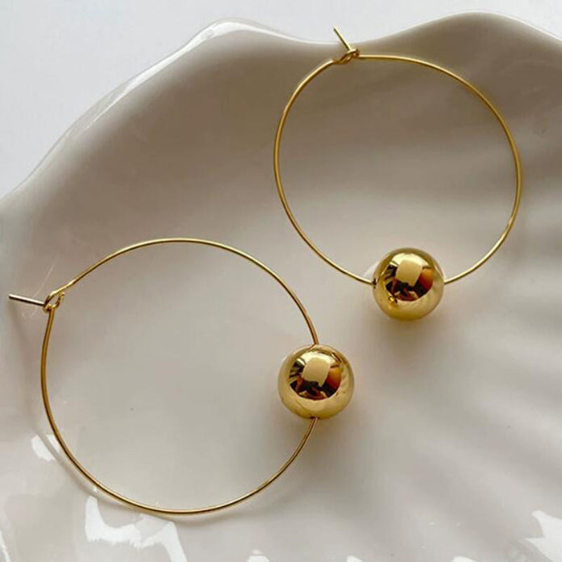 Glossy Oval Earring