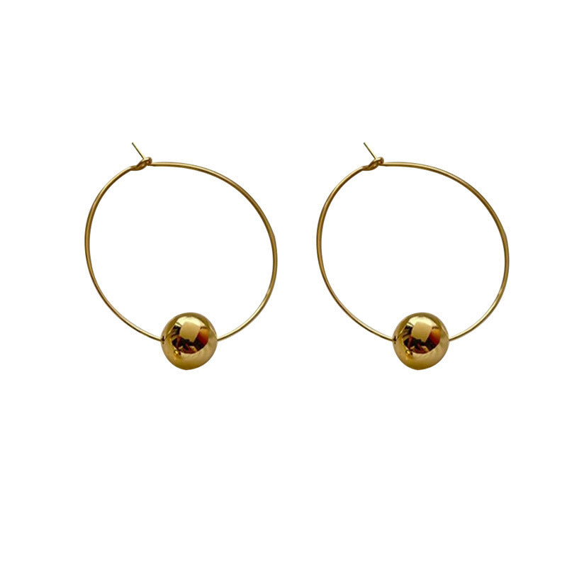 Glossy Oval Earring