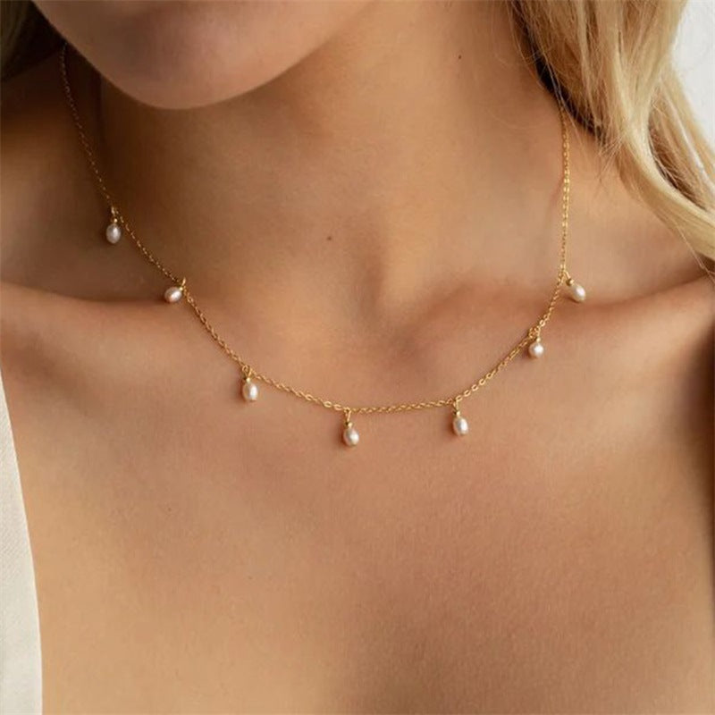 Oval-Pearls Necklace